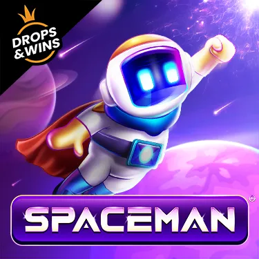 Ficha del juego Spaceman con distintivo de campaña de premios en el lobby.