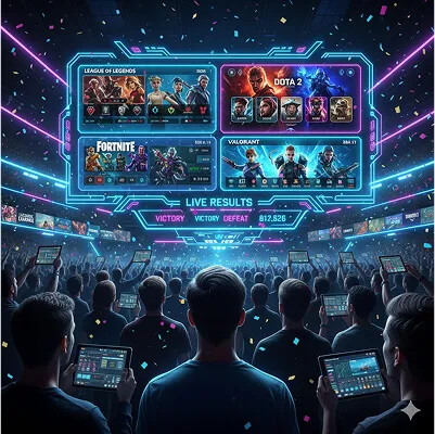 Tarjeta de portada de la sección de esports de la plataforma.